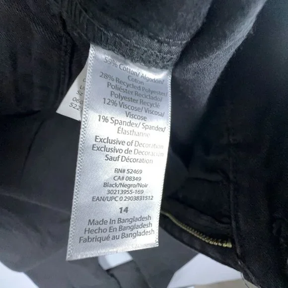 Sofia Vergara Melisa High Rise Flare Jeans Womens Size 14 Denim Stretch Black - Picture 5 of 11